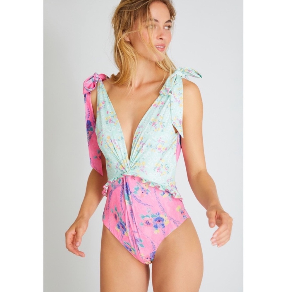 LoveShackFancy Demeter One Piece Swim Suit Size XS 🌸